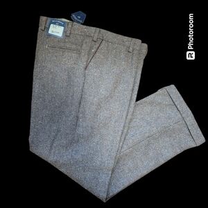 NWT Bills Khakis Men's Tweed Model 3 Plain Front Trim Fit Size 40